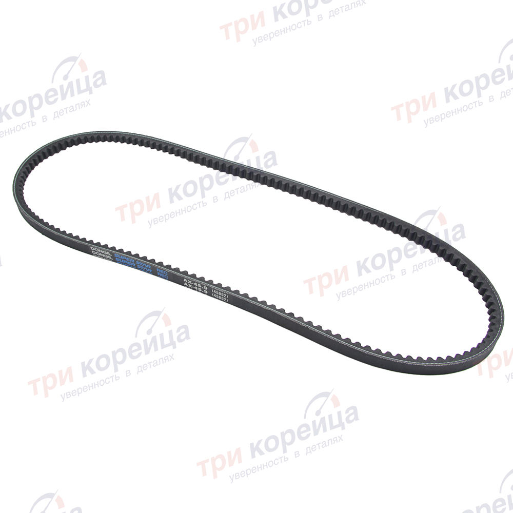 Ремень генератора/помпы (короткий) D4AL/DB/DD HD65/72/78. Артикул 2523145002. Производитель Dongil Корея. Изображение №1