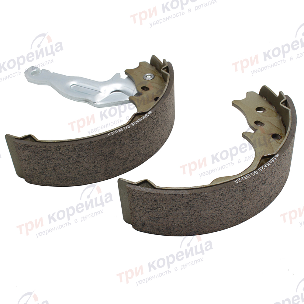 Колодки стояночного тормоза (к-кт. 2шт.) D4DB/DD HD65/78. Артикул 598225HA20. Производитель Оригинал. Изображение №1