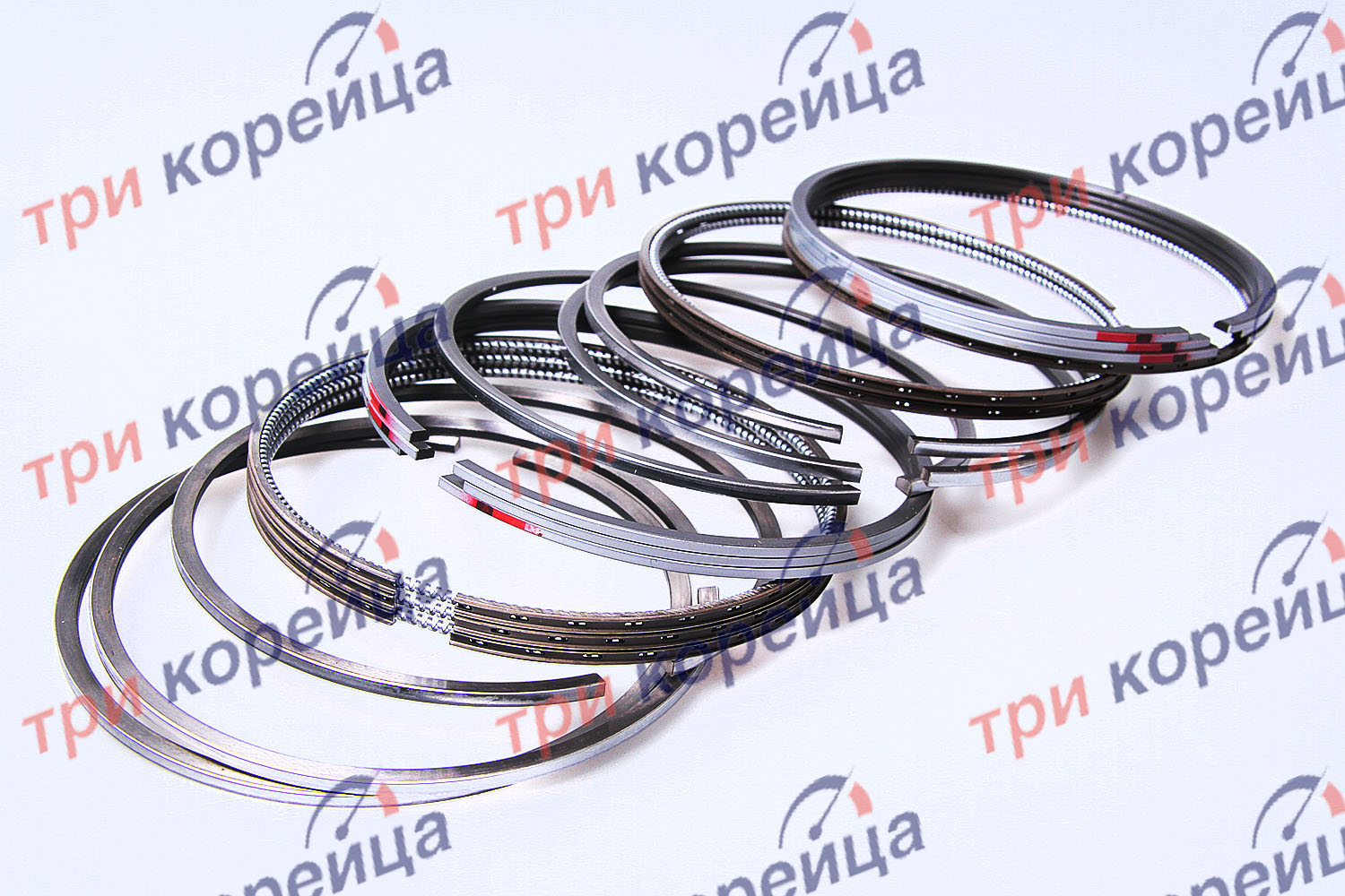 Кольца поршневые D6GA комплект HD120 # Оригинал 2304052700. Фото №1 в каталоге ТРИКОР.