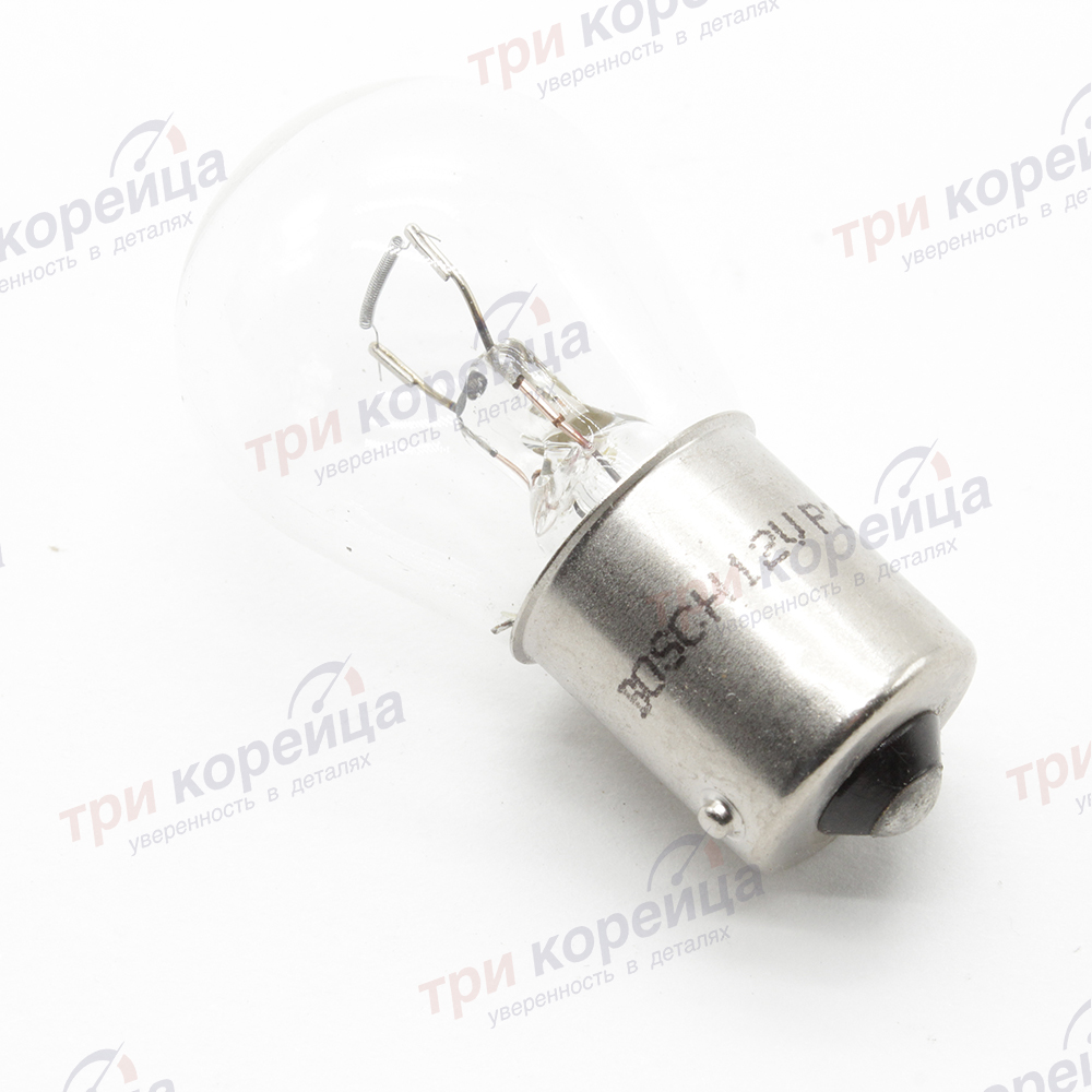 Лампа накаливания одноконтактная 12V/21/P21W (поворот, задний ход) Porter. Артикул 9999Z02021. Производитель Bosch Германия. Изображение №1