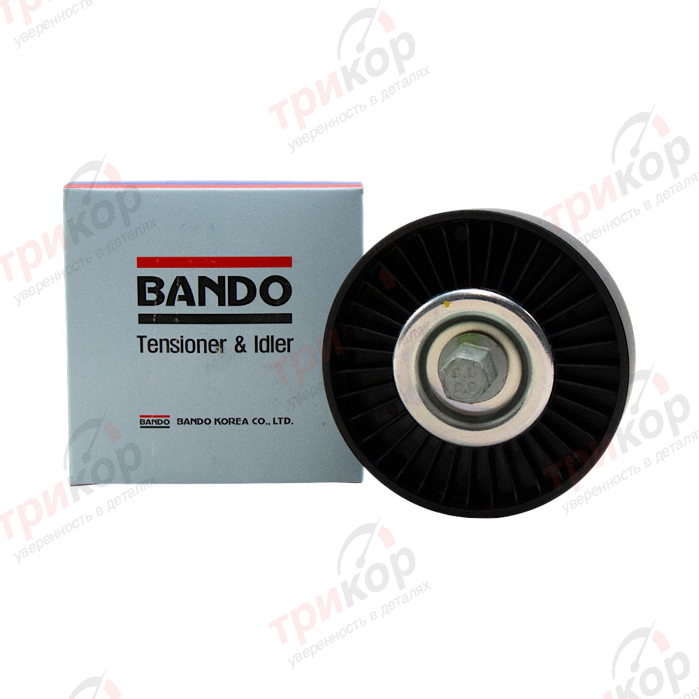 Ролик промежуточный ремня приводного Solaris Elantra I30 IX35  Rio Ceed Soul Optima Cerato Sportage Bando Корея B25286-2B010. Фото №1 в каталоге ТРИКОР.