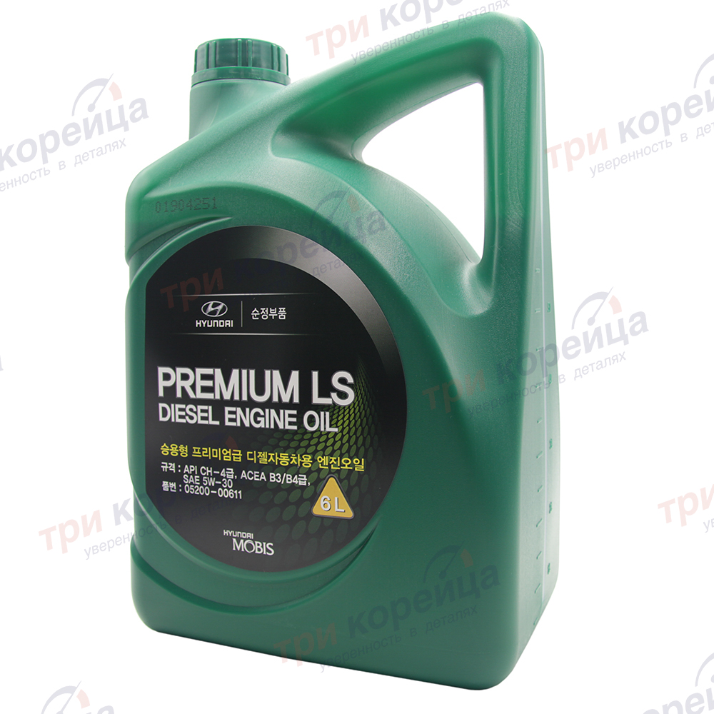 Масло моторное дизель HND Premium LS Diesel Engine Oil 5W-30 CH-4 (6л) Bongo3. Артикул 0520000611. Производитель Оригинал. Изображение №1