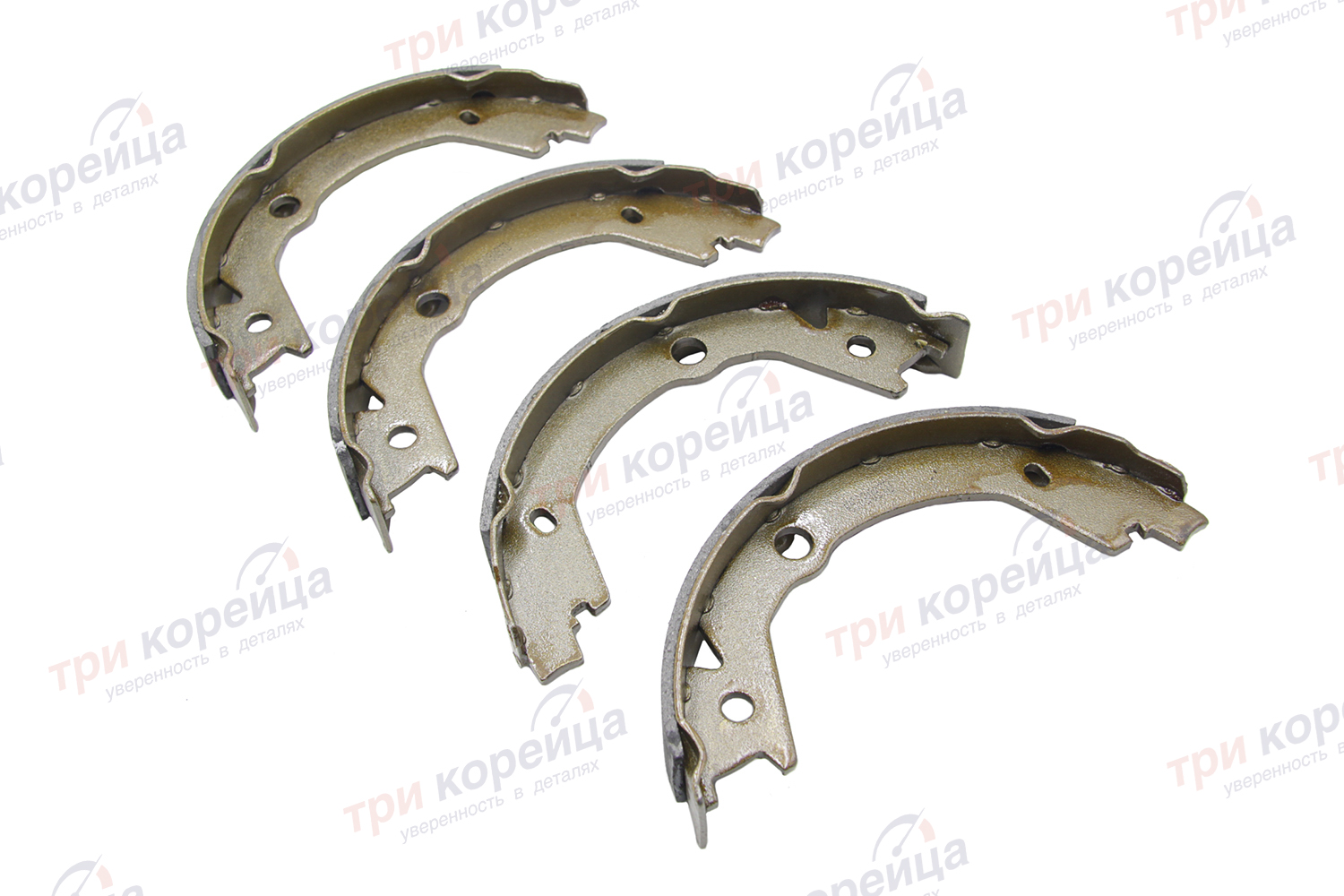 Колодки стояночного тормоза (к-кт. 4шт.) Tucson Sportage Kortex STD Китай KS030STD. Фото №1 в каталоге ТРИКОР.