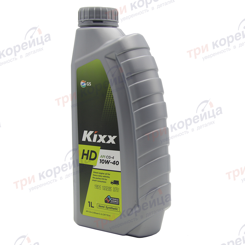 Масло моторное дизель Kixx HD полусинтетика CG-4 10W-40 (1л) K3000. Артикул L5255AL1E1. Производитель GSoil Корея. Изображение №1