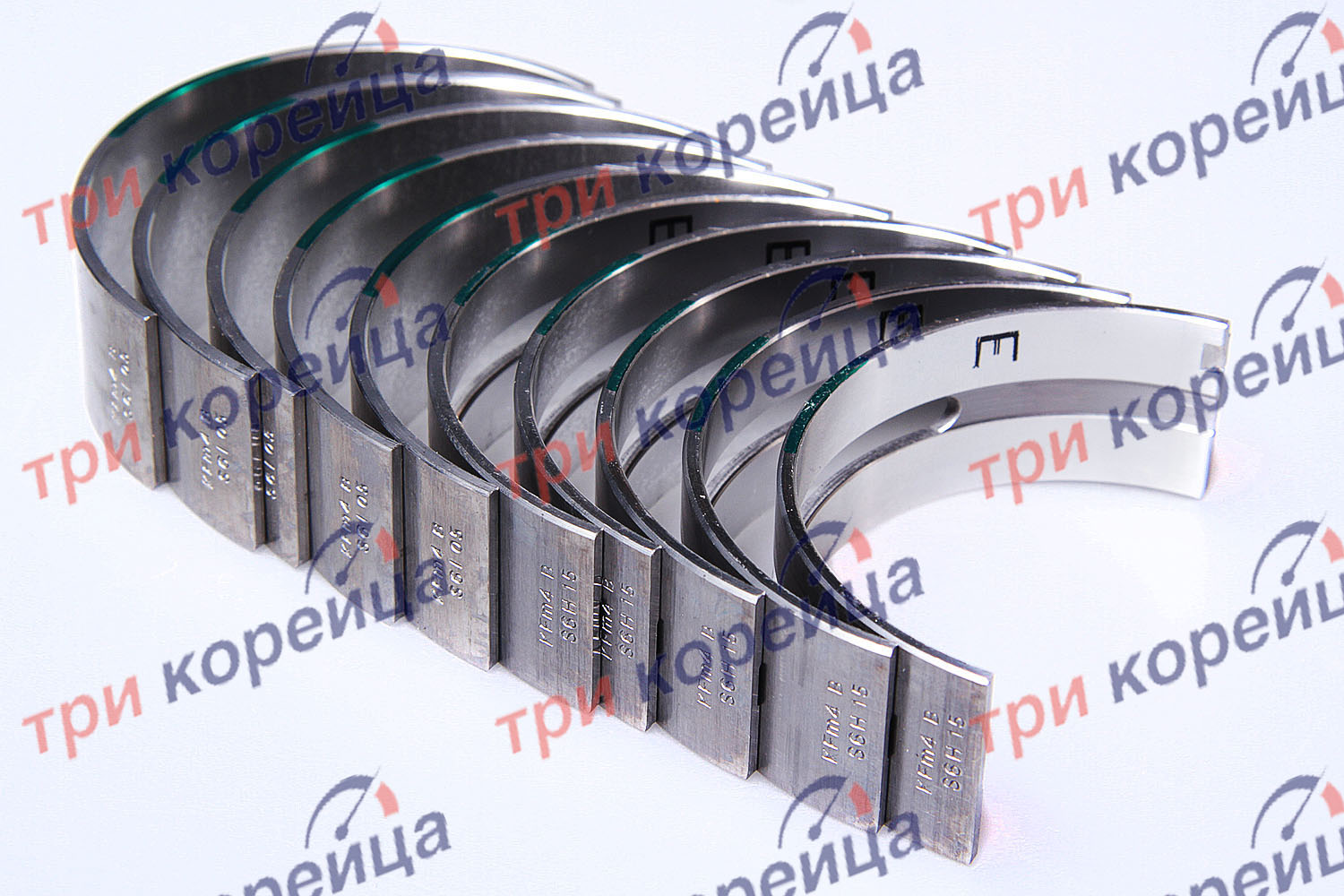 Вкладыши коренные комплект STD D4GA HD65/72/78. Артикул 2102048000. Производитель Оригинал. Изображение №1