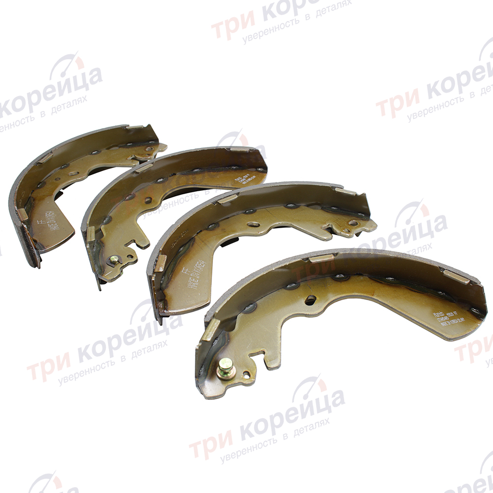Колодки тормозные задние барабанные (к-т 4шт.) Porter +++ Mando Корея MLH-13. Фото №1 в каталоге ТРИКОР.