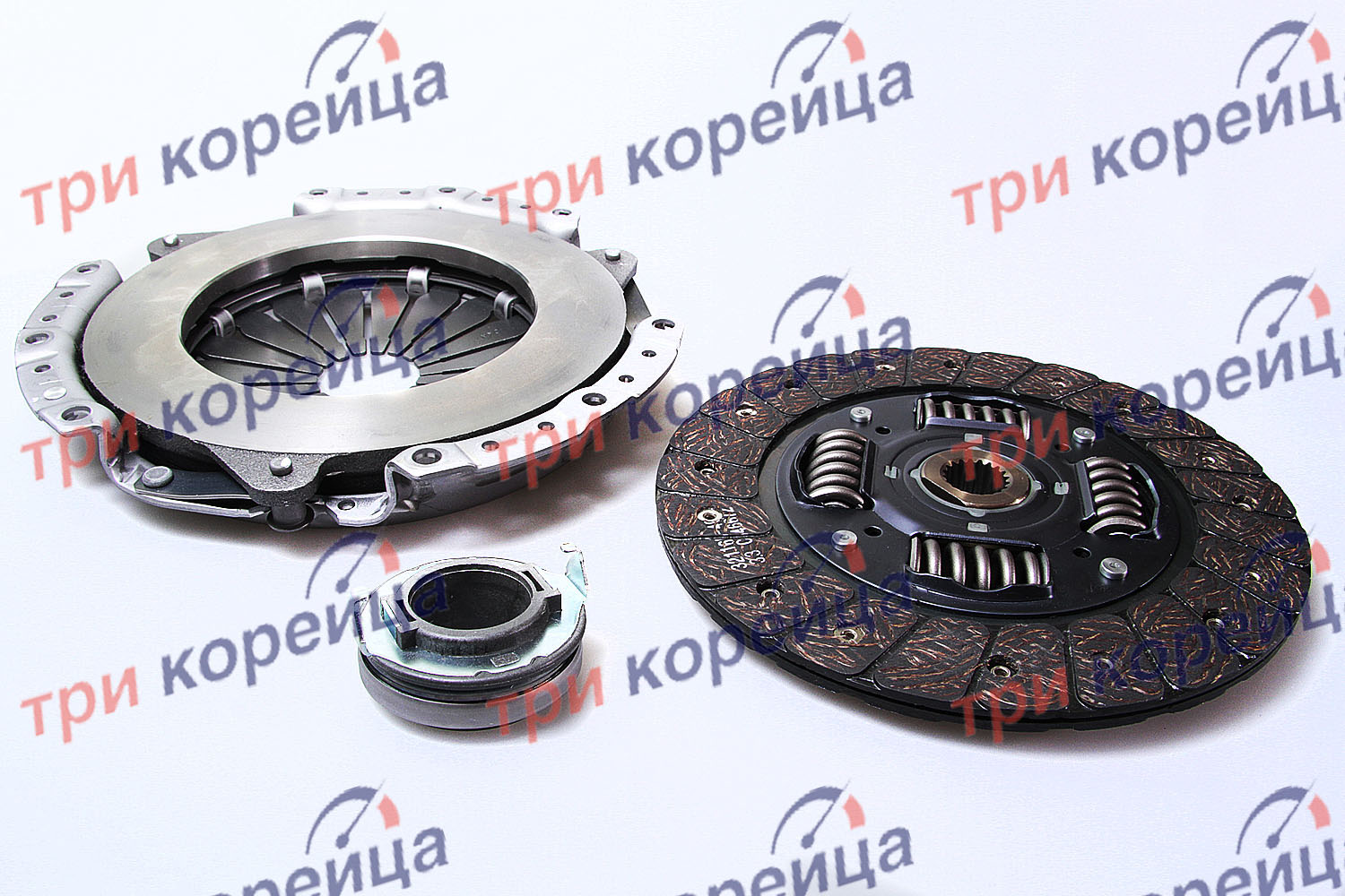 Комплект сцепления (215мм 16V) (внешнее крепление к вилке) Accent Getz Amd Корея HDK071. Фото №1 в каталоге ТРИКОР.