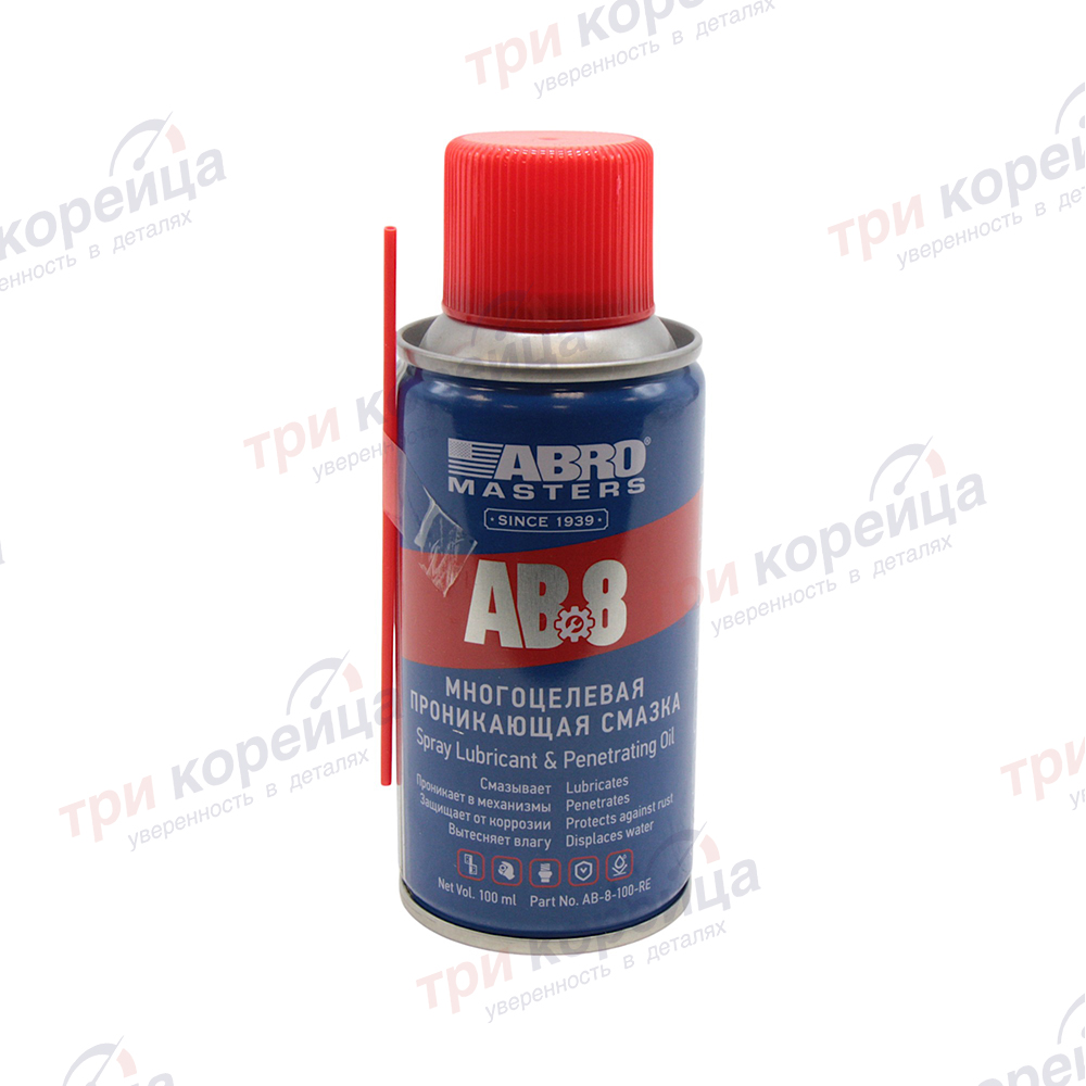 Смазка многоцелевая проникающая ABRO 0,1л. Abro США AB-8-100-RE. Фото №1 в каталоге ТРИКОР.