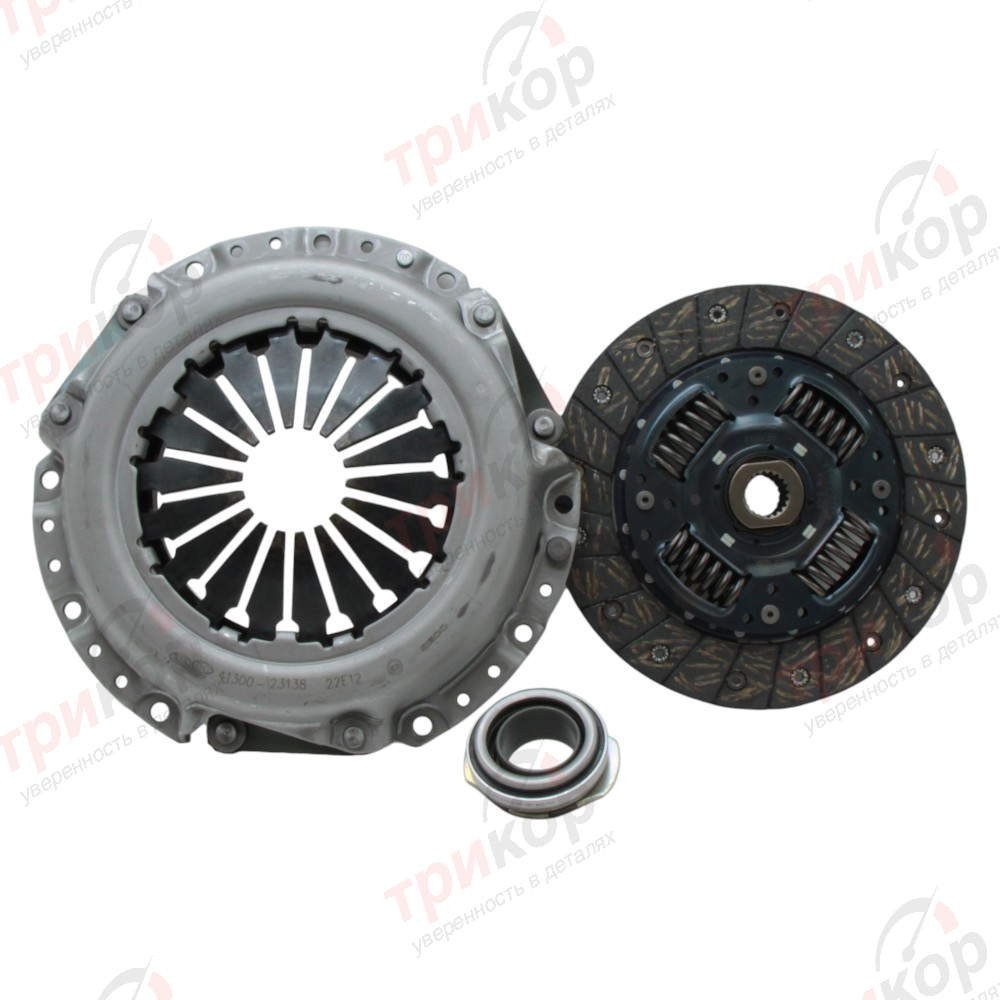 Комплект сцепления 5 ст. Hyundai Kia Solaris Elantra I20 I30 IX20 Rio Ceed Cerato Soul Carens Avante Venga Оригинал 4110023138, 4130023138, 4142132000. Фото №1 в каталоге ТРИКОР.