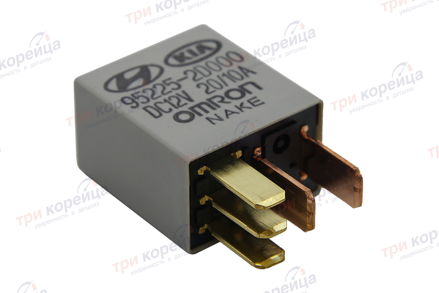 Реле 12V 5 контактов Accent Elantra Getz I30 IX35 Santa_Fe Rio Ceed Soul Serato Sportage Оригинал 952252D000. Фото №1 в каталоге ТРИКОР.