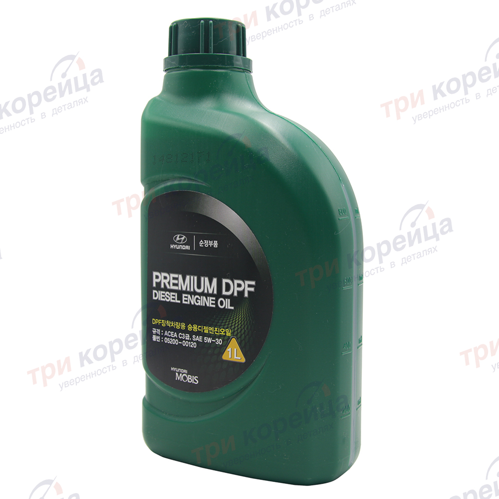 Масло моторное дизель HND Premium DPF Diesel Engine Oil 5W-30 C3 (1л) Sorento. Артикул 0520000120. Производитель Оригинал. Изображение №1