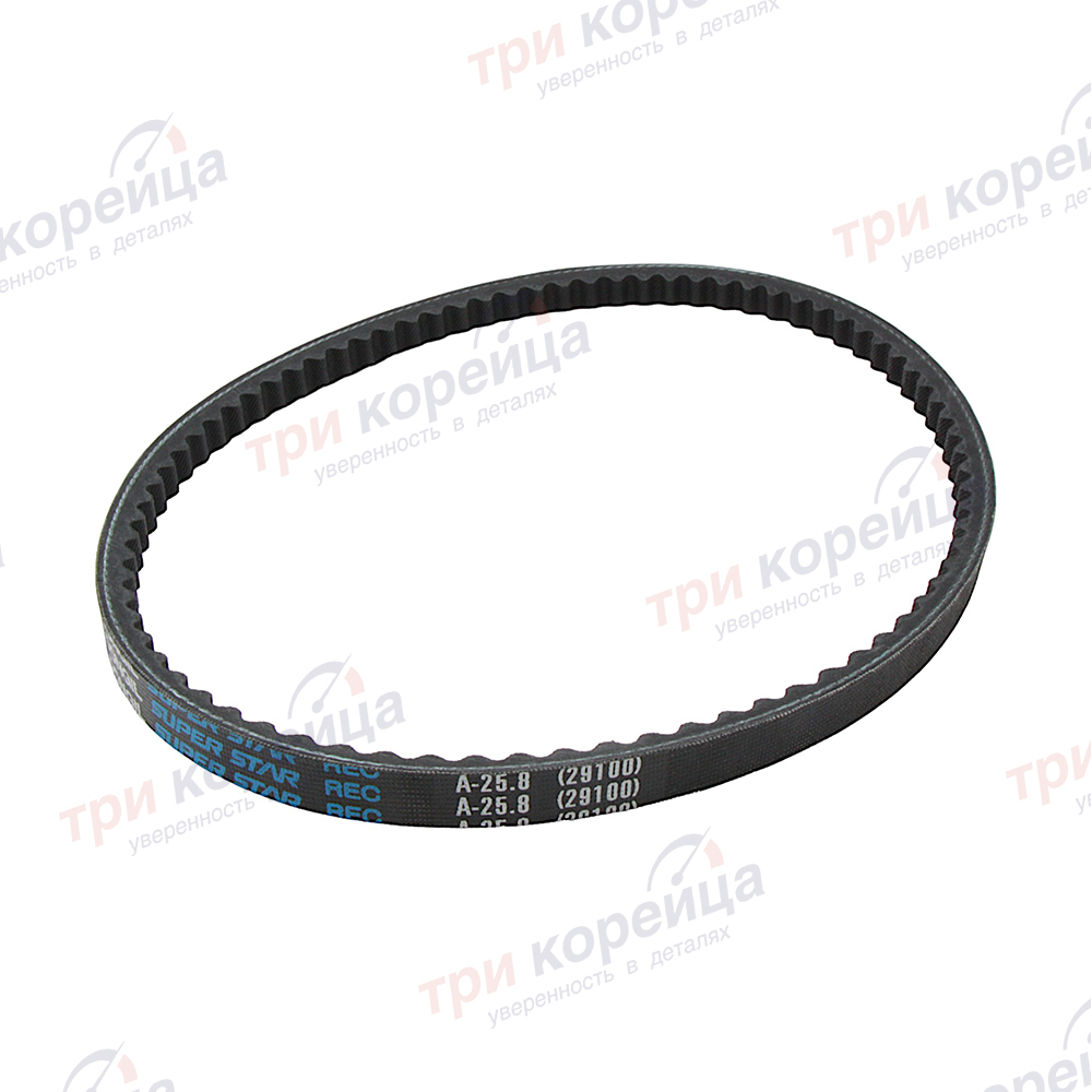 Ремень ГУР 16кл. DOHC Тагаз_Accent Elantra Getz Matrix Rio Cerato Dongil Корея A25.8, AVX13x655LA, RECA258. Фото №1 в каталоге ТРИКОР.