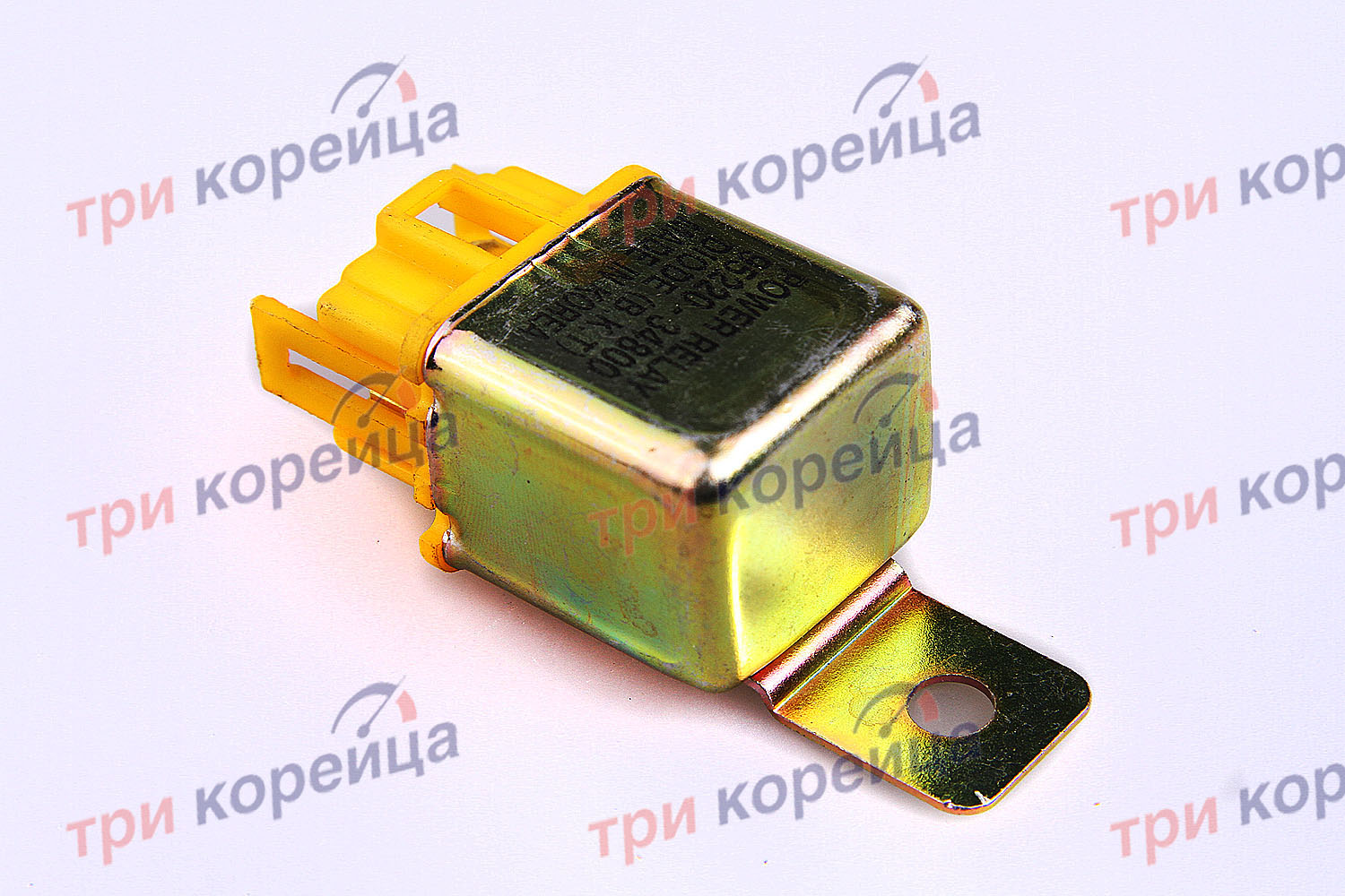 Реле 12V 4 контакта (с ушком) желтый Porter. Артикул 9522034800. Производитель Оригинал. Изображение №1