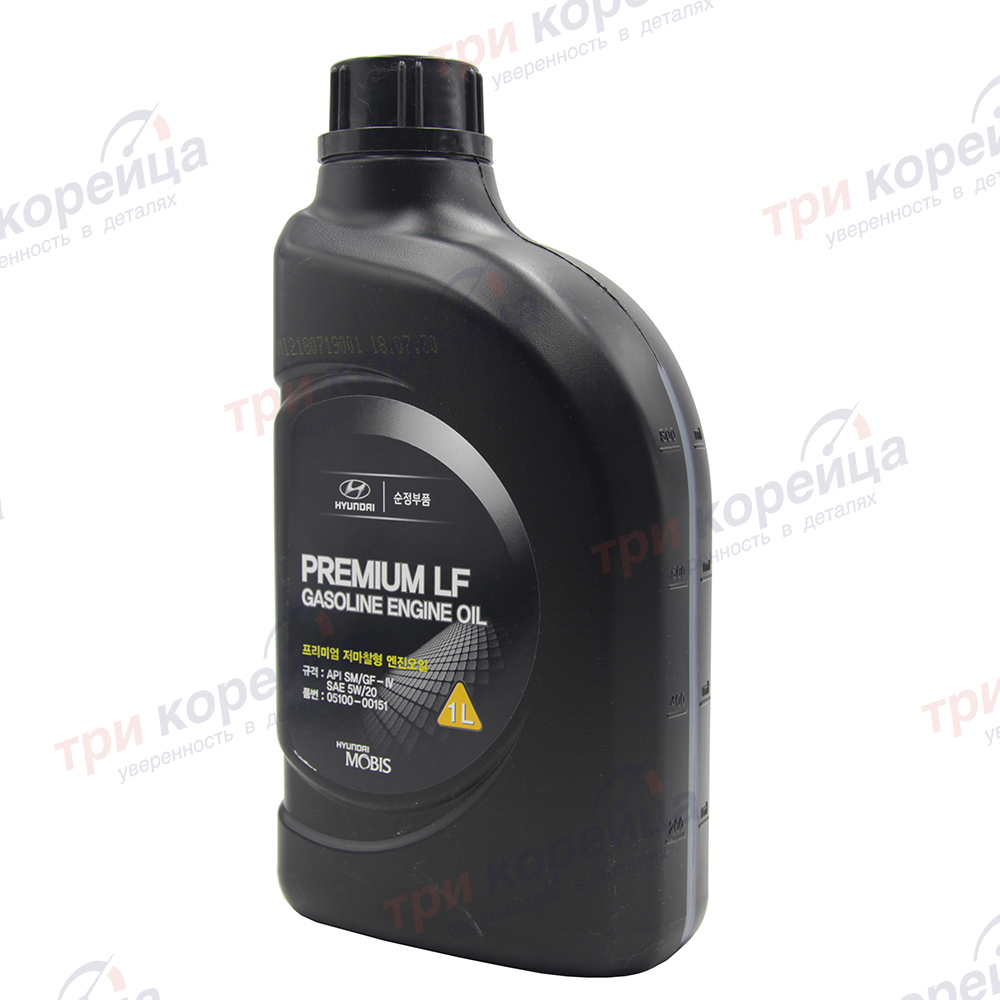 Масло моторное бензин HND Premium LF Gasoline 5W-20 (1л). Артикул 0510000151. Производитель Оригинал. Изображение №1