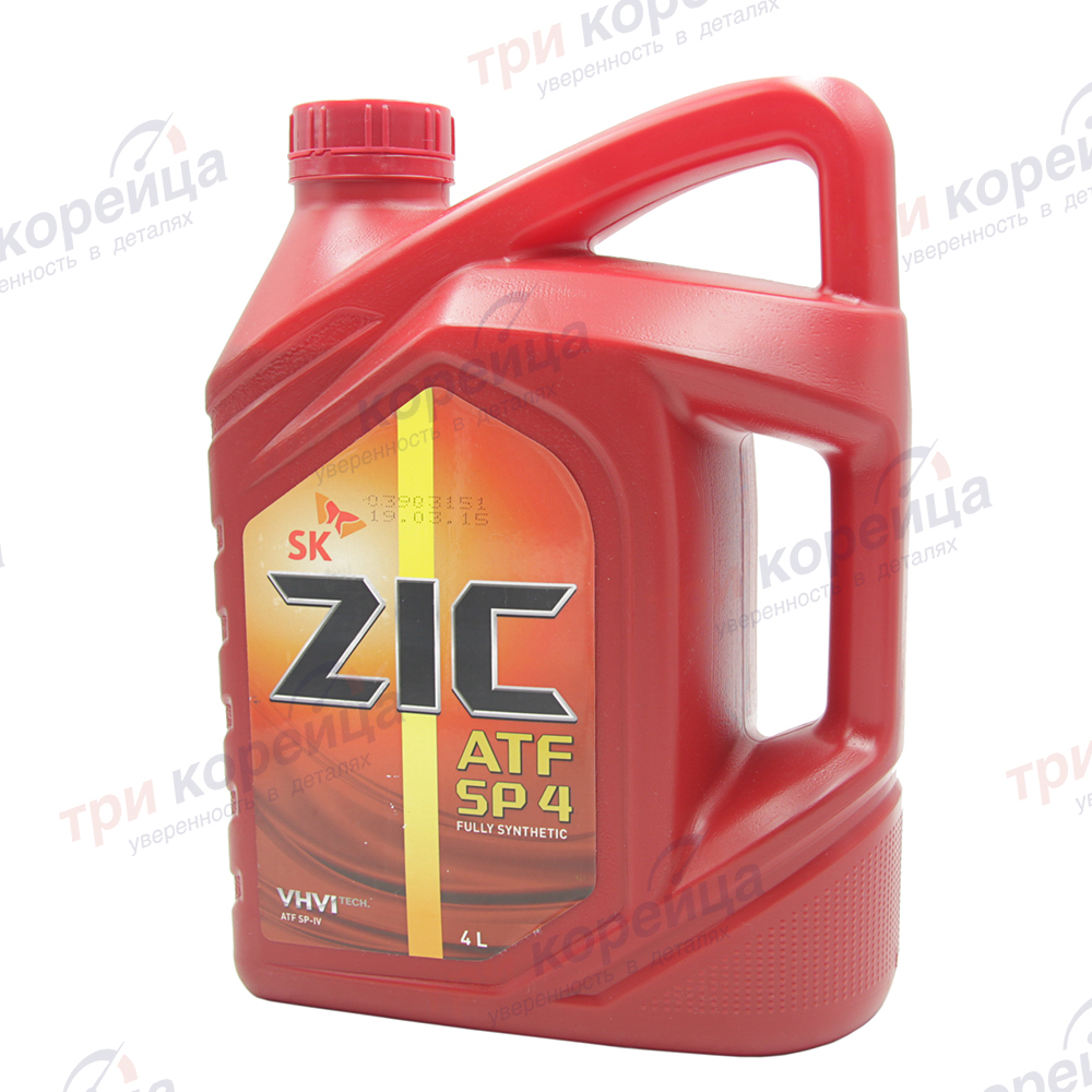 Жидкость гидравлическая (красная) ZIC ATF SP-IV (4л.) Solaris. Артикул 162646. Производитель ZIC Корея. Изображение №1