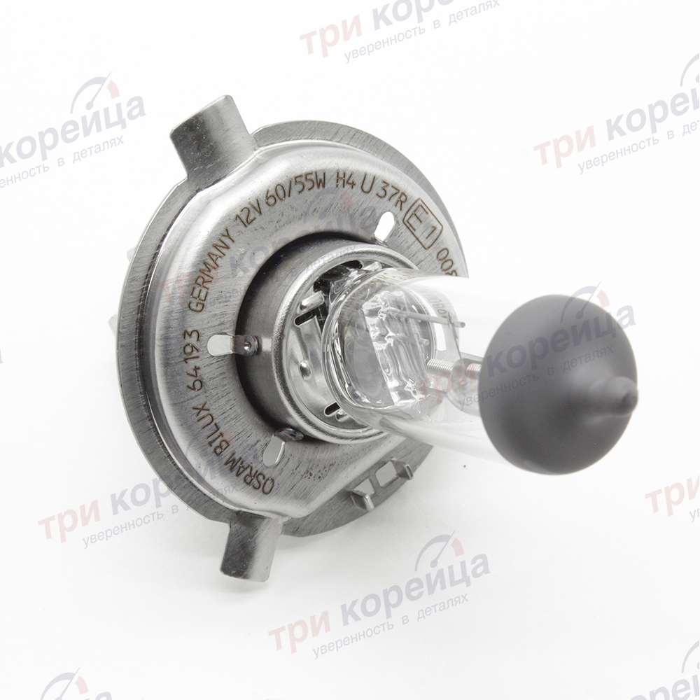 Лампа фары H4 12V 60/55W Solaris. Артикул 1864761566E. Производитель Osram Германия. Изображение №1