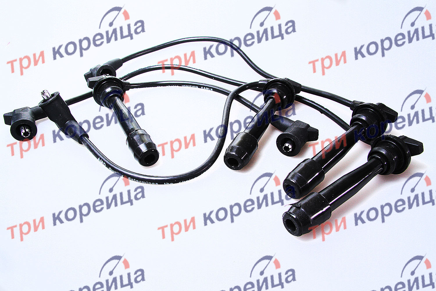 Провода высоковольтные (комплект 4 провода) Hyundai Kia Rio Accent Тагаз Getz Cerato Elantra Тагаз Avante Verna PartsMall Корея PEAE50. Фото №1 в каталоге ТРИКОР.
