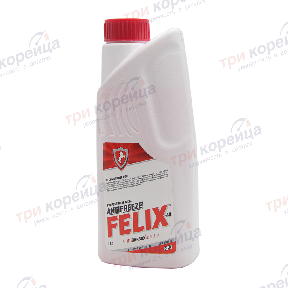 Антифриз FELIX Carbox G-12 красный -40 (карбоксилатный) 1кг.. Артикул 430206032. Производитель Felix Россия. Изображение №1