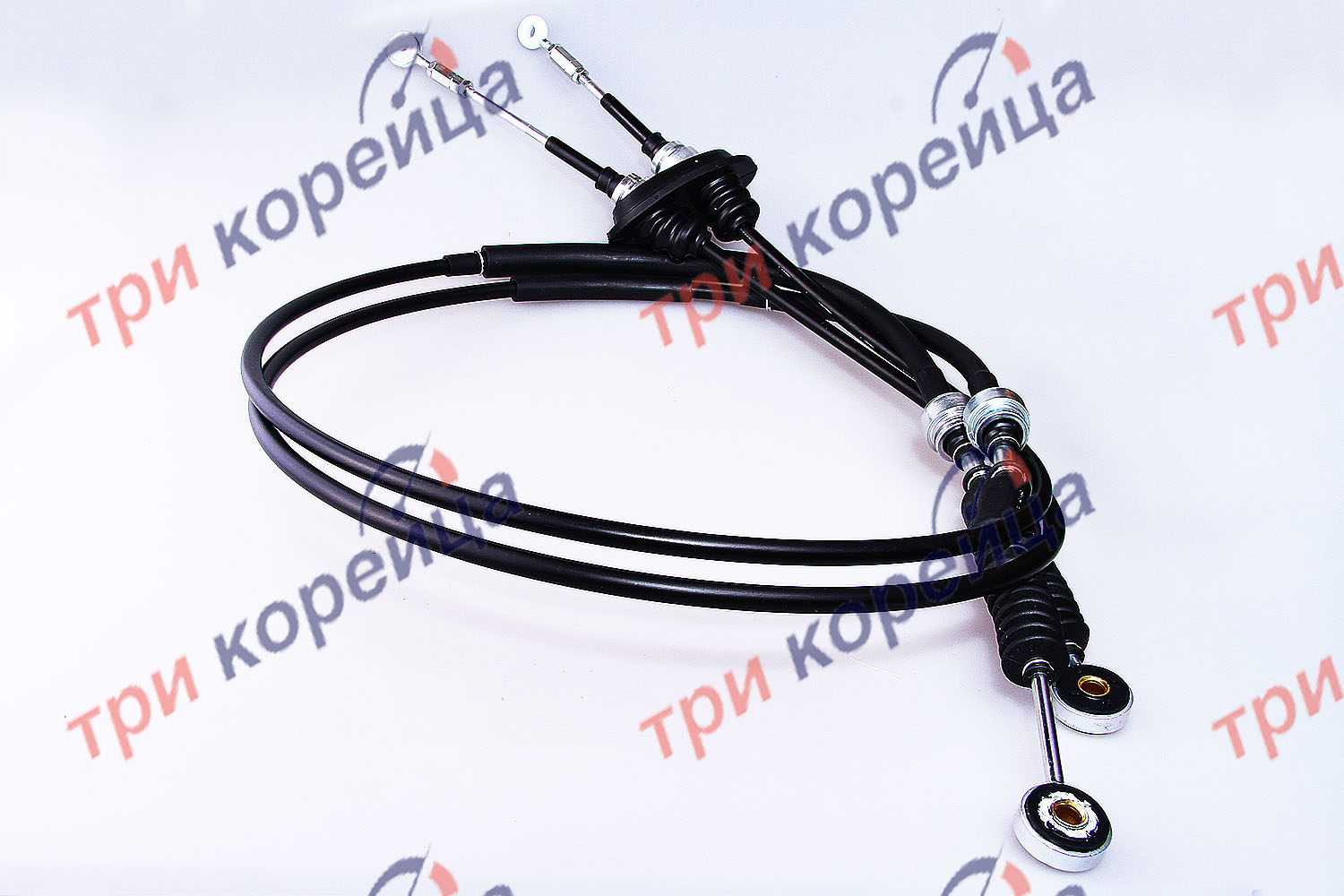 Трос КПП включения-выбора передач (2 штуки) D4BF Porter. Артикул 437704B360. Производитель Arirang Корея. Изображение №1
