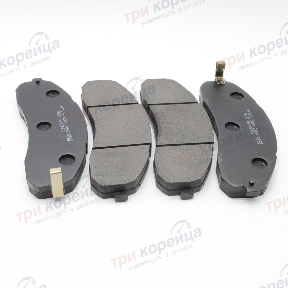 Колодки тормозные передние R16 195мм. (к-кт. 4шт.) 2.9 Bongo3. Артикул 0K40D3328Z. Производитель HSB Корея. Изображение №1