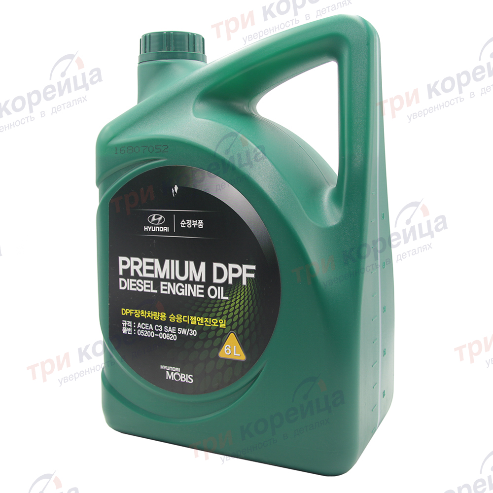 Масло моторное дизель HND Premium DPF Diesel Engine Oil 5W-30 C3 (6л) Sorento. Артикул 0520000620. Производитель Оригинал. Изображение №1