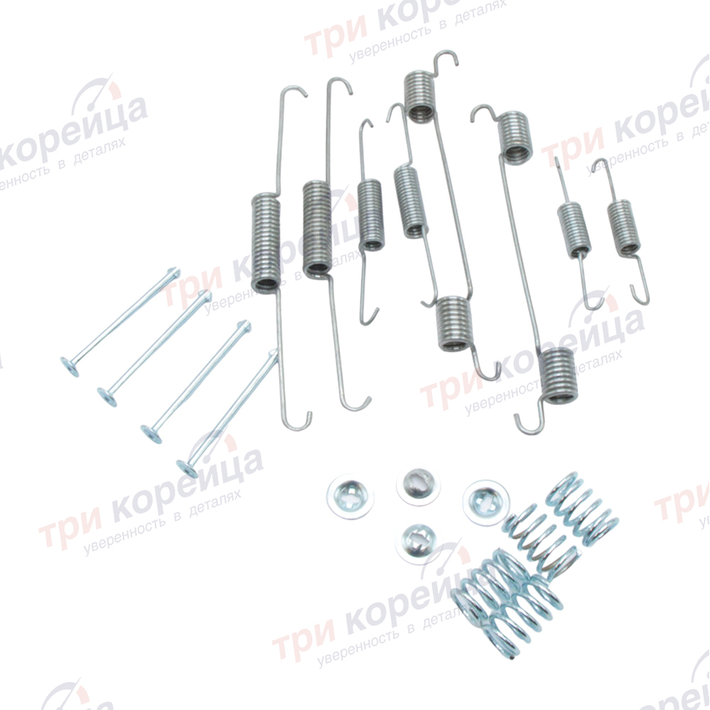 Ремкомплект тормозных колодок задних (пружины, штифты, шайбы) Starex Grand_Starex # Renzo Россия RFK073. Фото №1 в каталоге ТРИКОР.