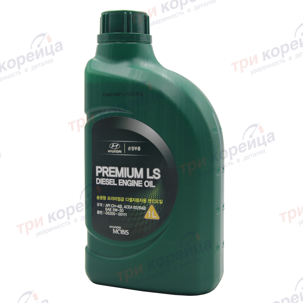 Масло моторное дизель HND Premium LS Diesel Engine Oil 5W-30 CH-4 (1л) Bongo3. Артикул 0520000111. Производитель Оригинал. Изображение №1