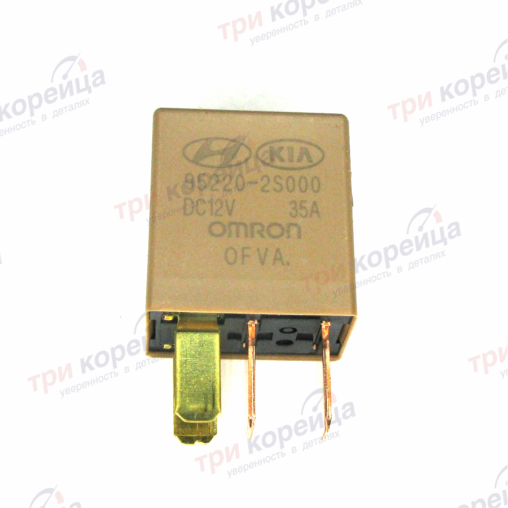 Реле 12V 35А 4 контакта Rio Solaris Elantra I30 Santa_Fe Cerato Optima Sportage Оригинал 952202S000. Фото №1 в каталоге ТРИКОР.