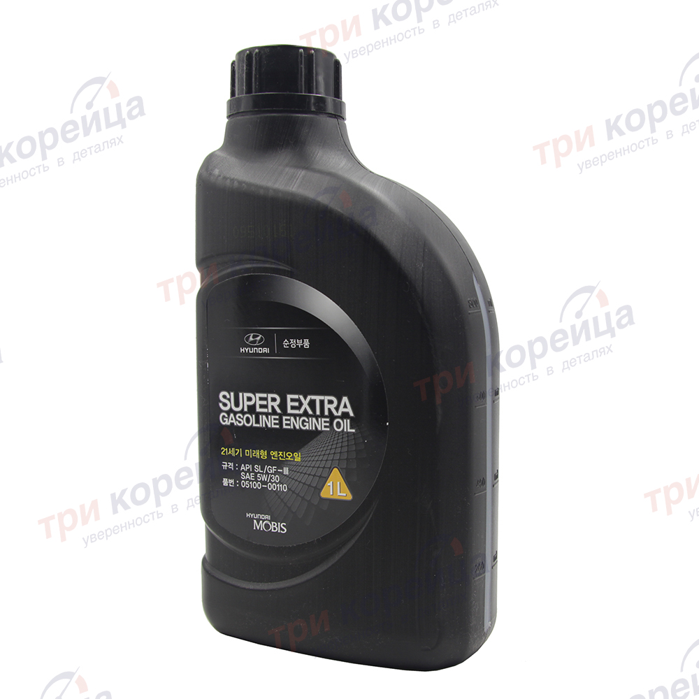 Масло моторное бензин HND Super Extra gasoline Engine Oil SAE 5W-30 API-SL (1л) Tucson. Артикул 0510000110. Производитель Оригинал. Изображение №1