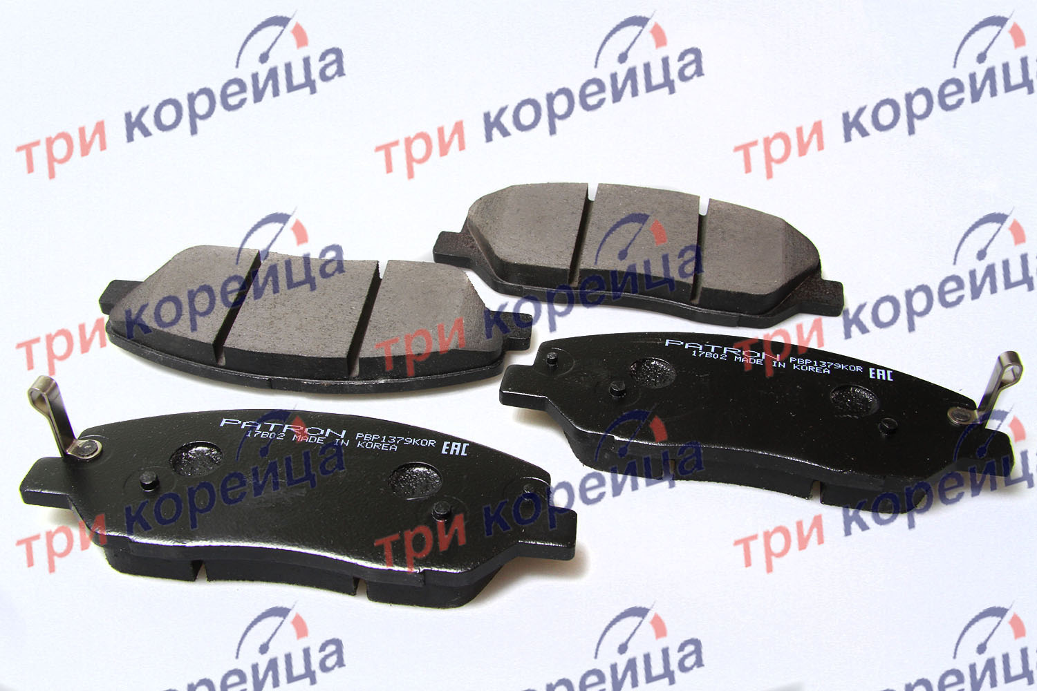Колодки тормозные передние Hyundai Kia Genesis Santa Fe Sorento Patron Корея 581012WA70. Фото №1 в каталоге ТРИКОР.